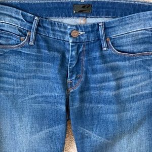 MOTHER THE LOOKER CROP DENIM CROPPED JEANS SZ 29